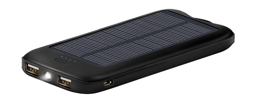 Promate 10000 mAh Solar Powered Power Bank Black Price in Kuwait Xcite