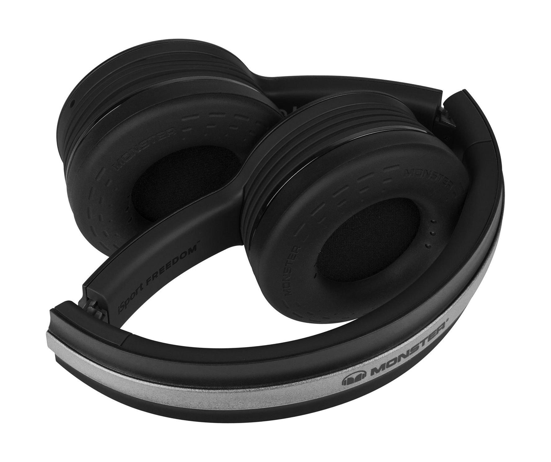 Monster iSport Freedom Wireless Bluetooth OnEar Headphones Black