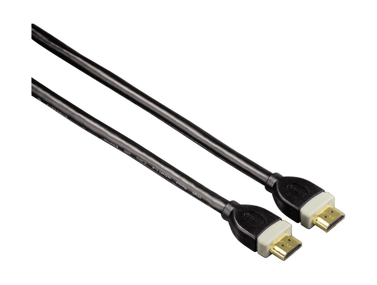 Hama High Speed HDMI Cable, Ethernet, gold-plated, double shielded - 3M