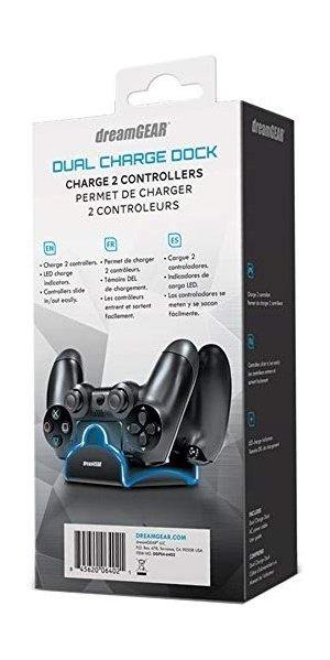 DreamGEAR PlayStation 4 Dual Charge Dock - Black