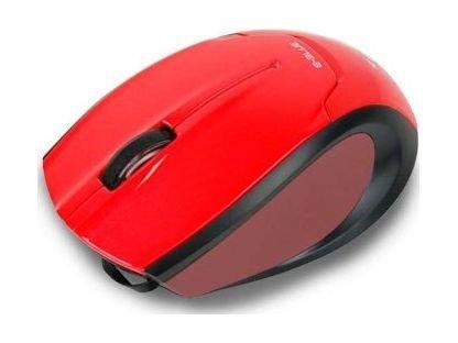 Extency Build-In Retractable Wire Compact Mouse - Red (EMS104RE)