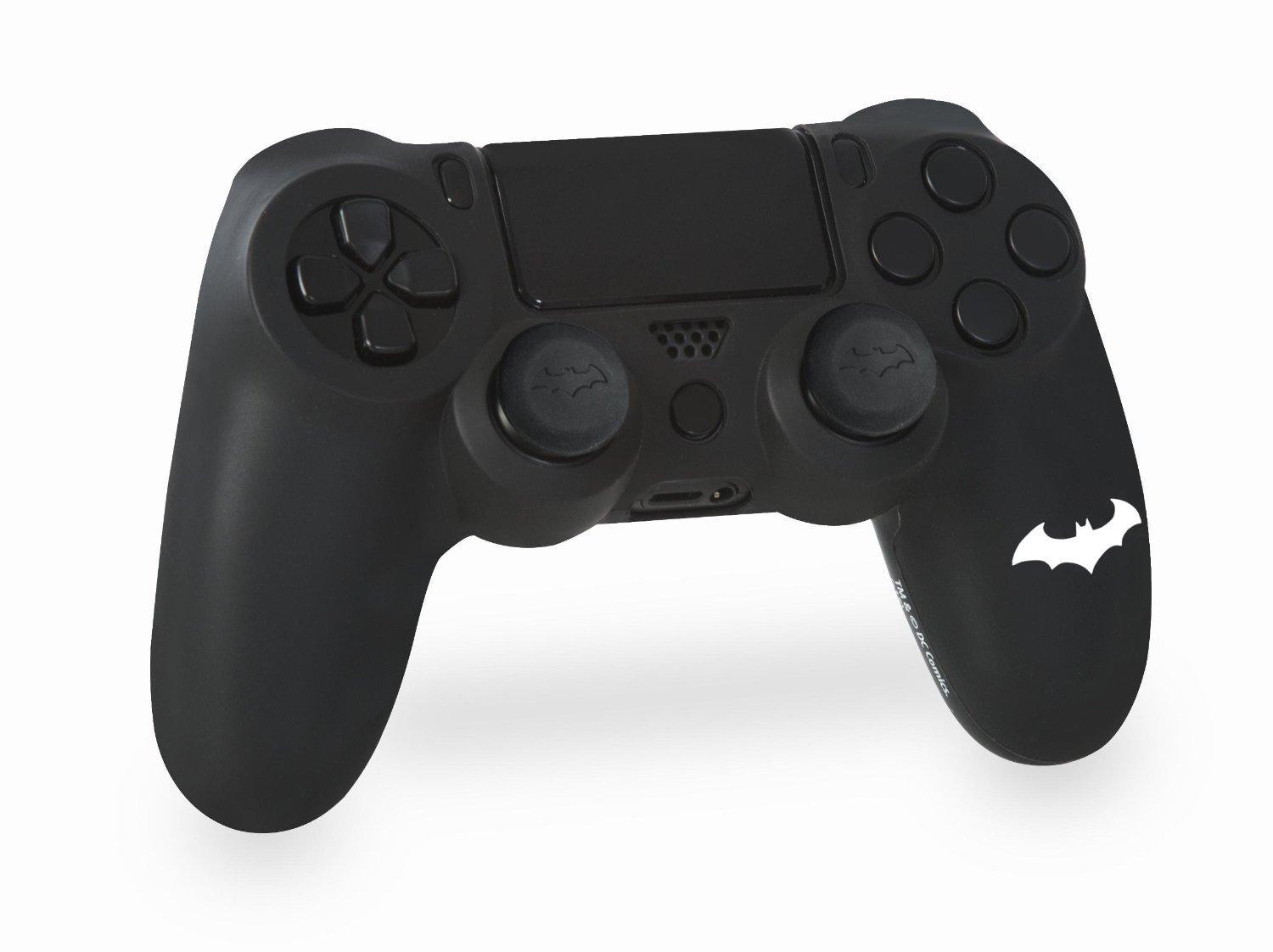 Sony Batman Arkham Knight Controller & Thumb Grips for PS4 - Black/Grey