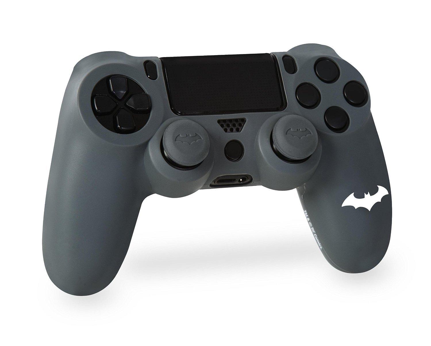 Sony Batman Arkham Knight Controller & Thumb Grips for PS4 - Black/Grey