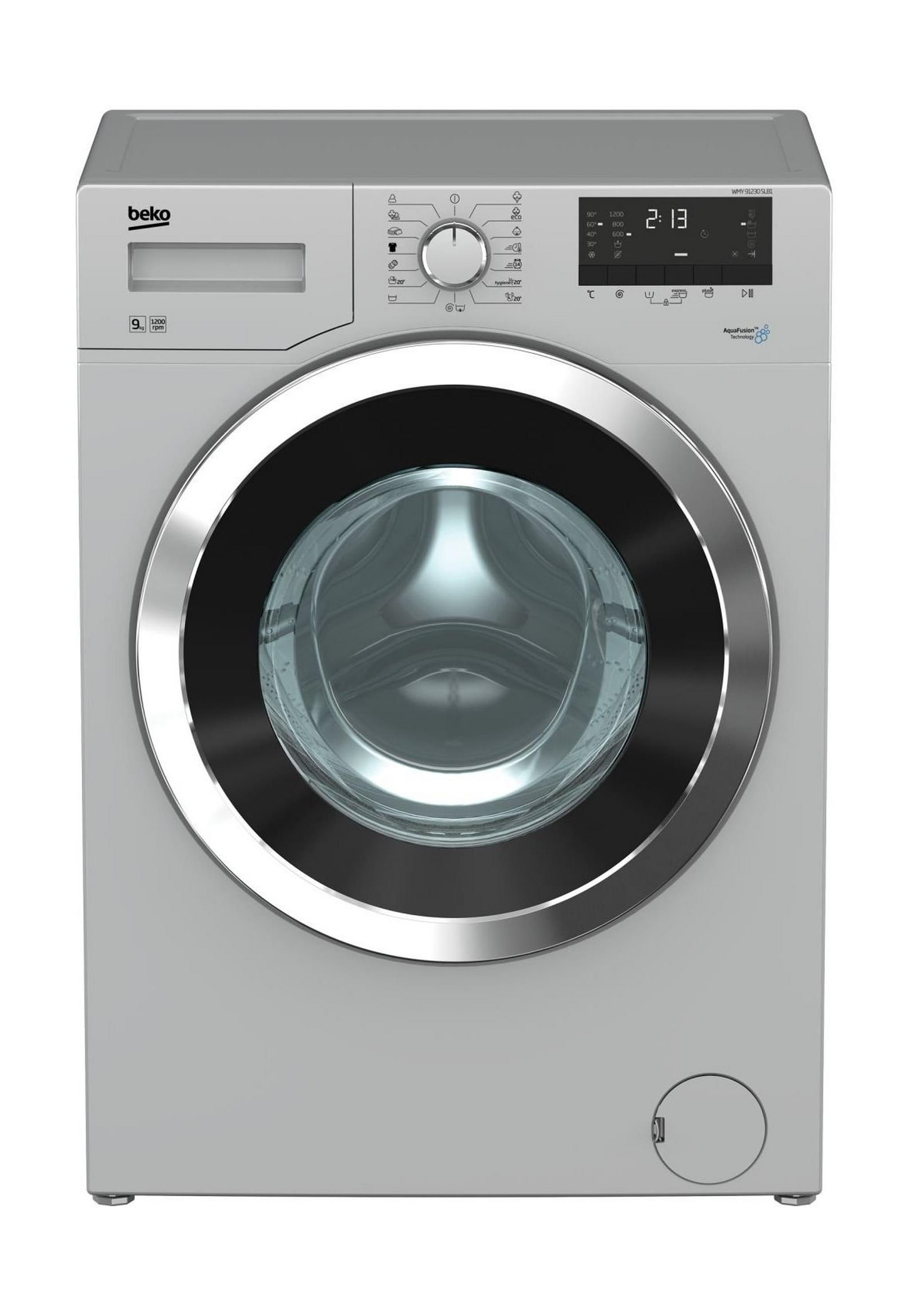 Beko 9kg 1200 RPM Front Load Washing Machine - Silver (WMY 91230 SLB1)