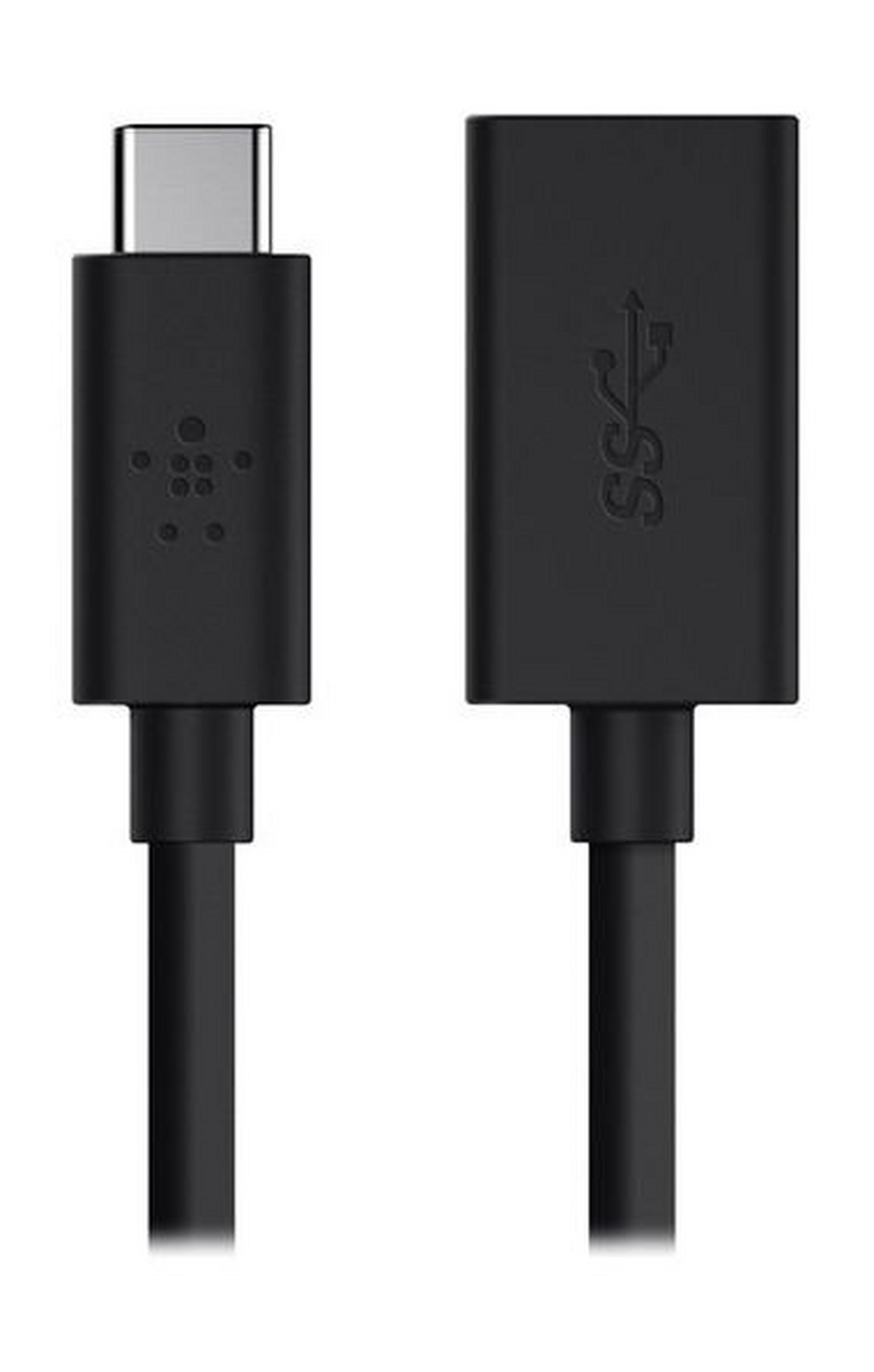 Belkin 3.0 USB-C to USB-A Adapter (F2CU036BT) - Black