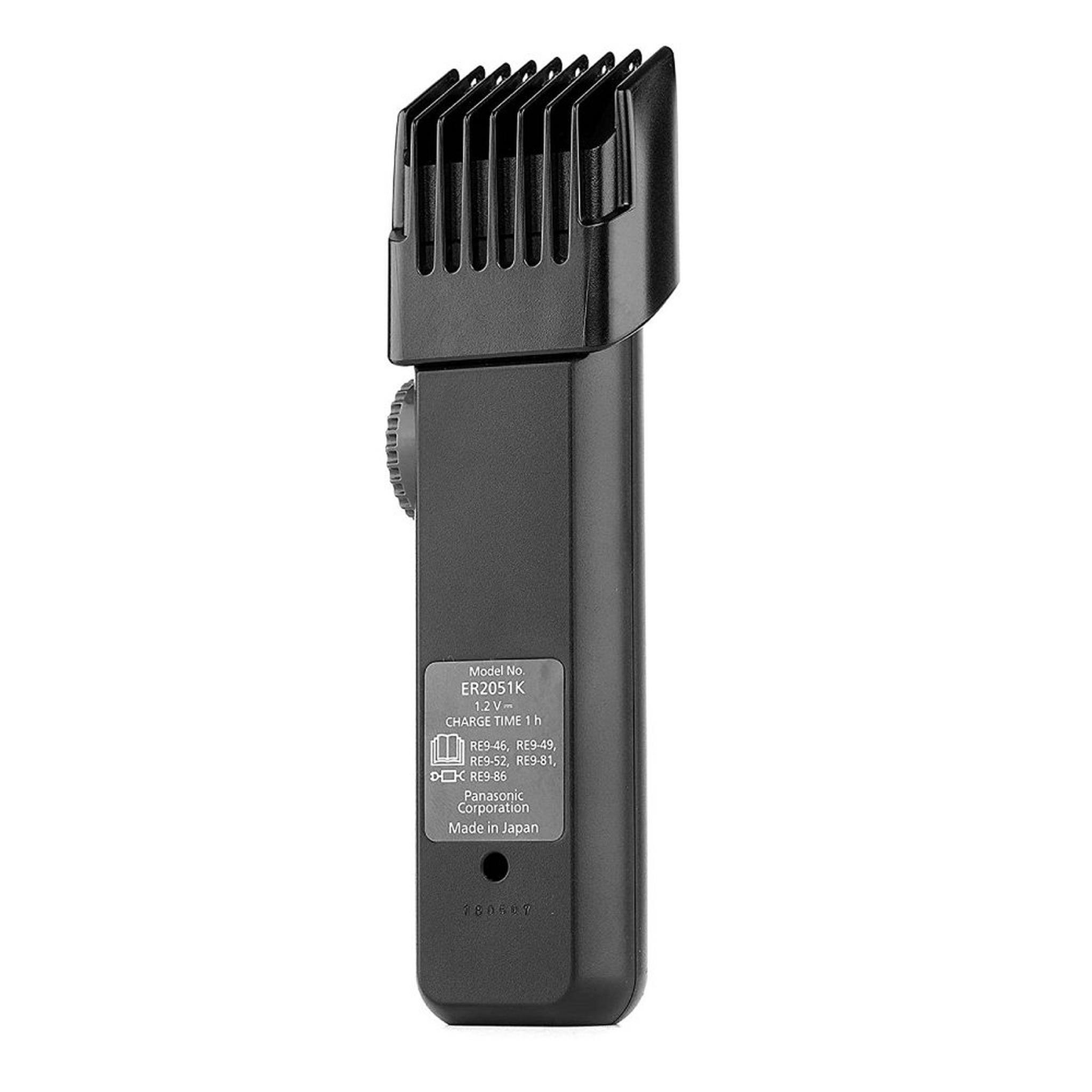 Panasonic Hair & Beard Trimmer, ER-2051K - Black
