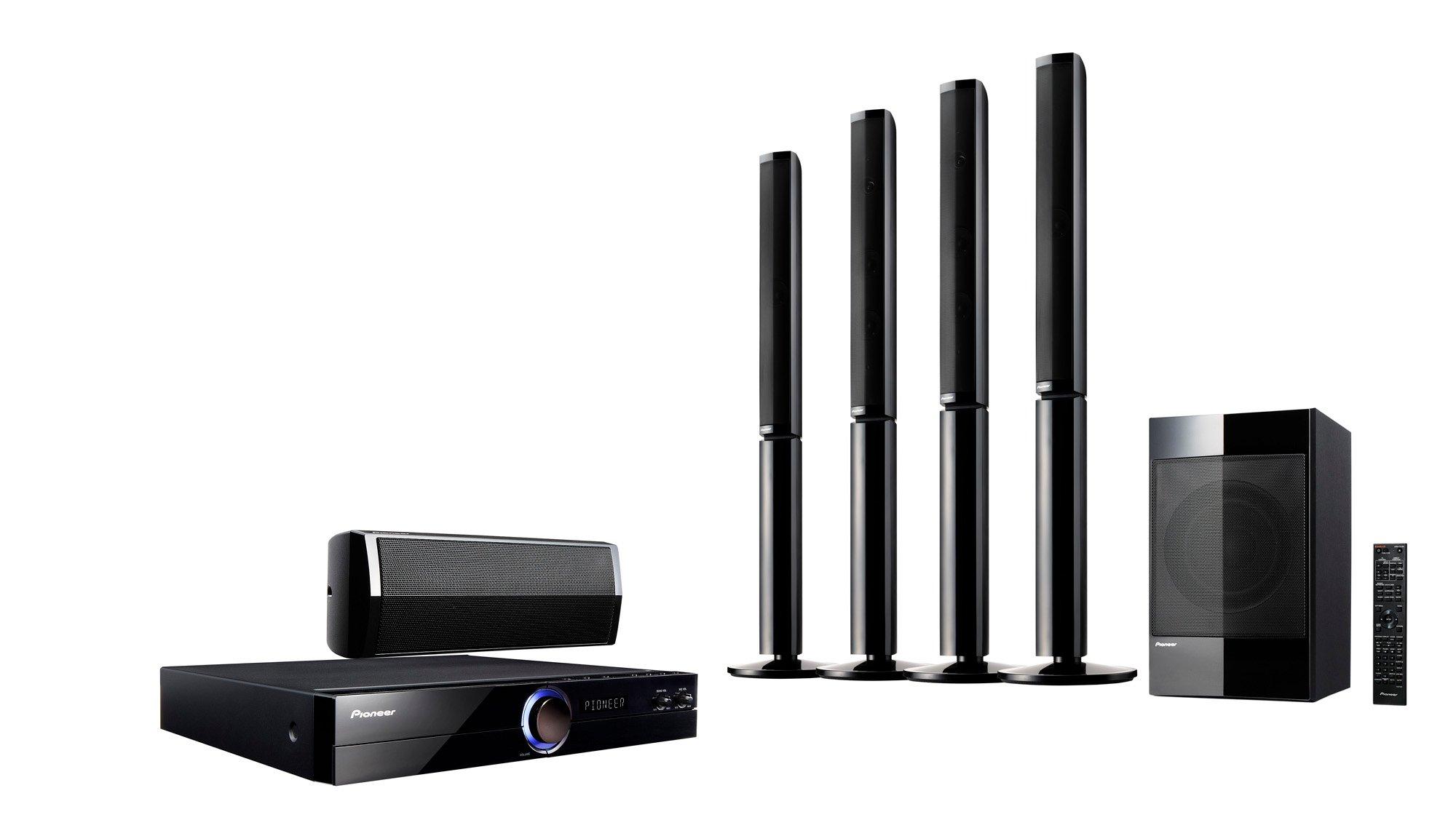 Pioneer 1000W 5.1 DVD Home Theater Speakers - Black HTZ-424DVD
