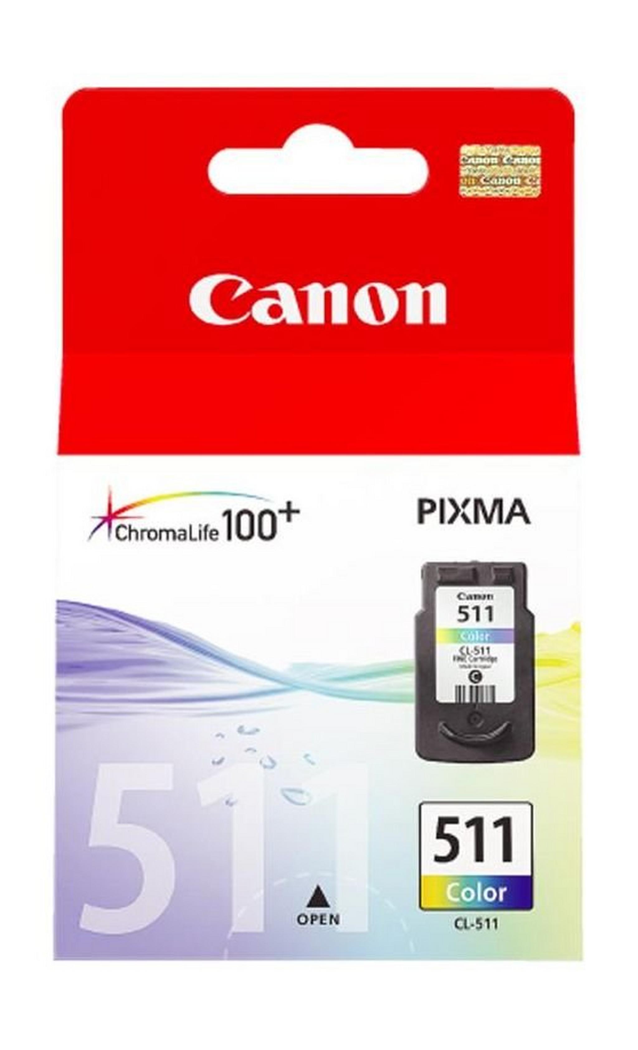 CANON Ink CL-511T for Inkjet Printing 244 Page Yield - CMY (Tri Colour Pack)