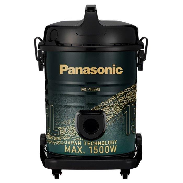 Buy Panasonic drum vacuum cleaner 1500 w, 15 liter, mc-yl690a747 - black in Kuwait