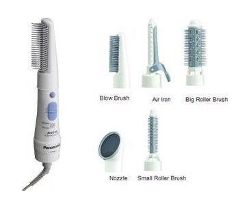 Panasonic Hair Styler, 650 Watt, 2 Heat Settings, 5 Attachments, EH-7265 - White