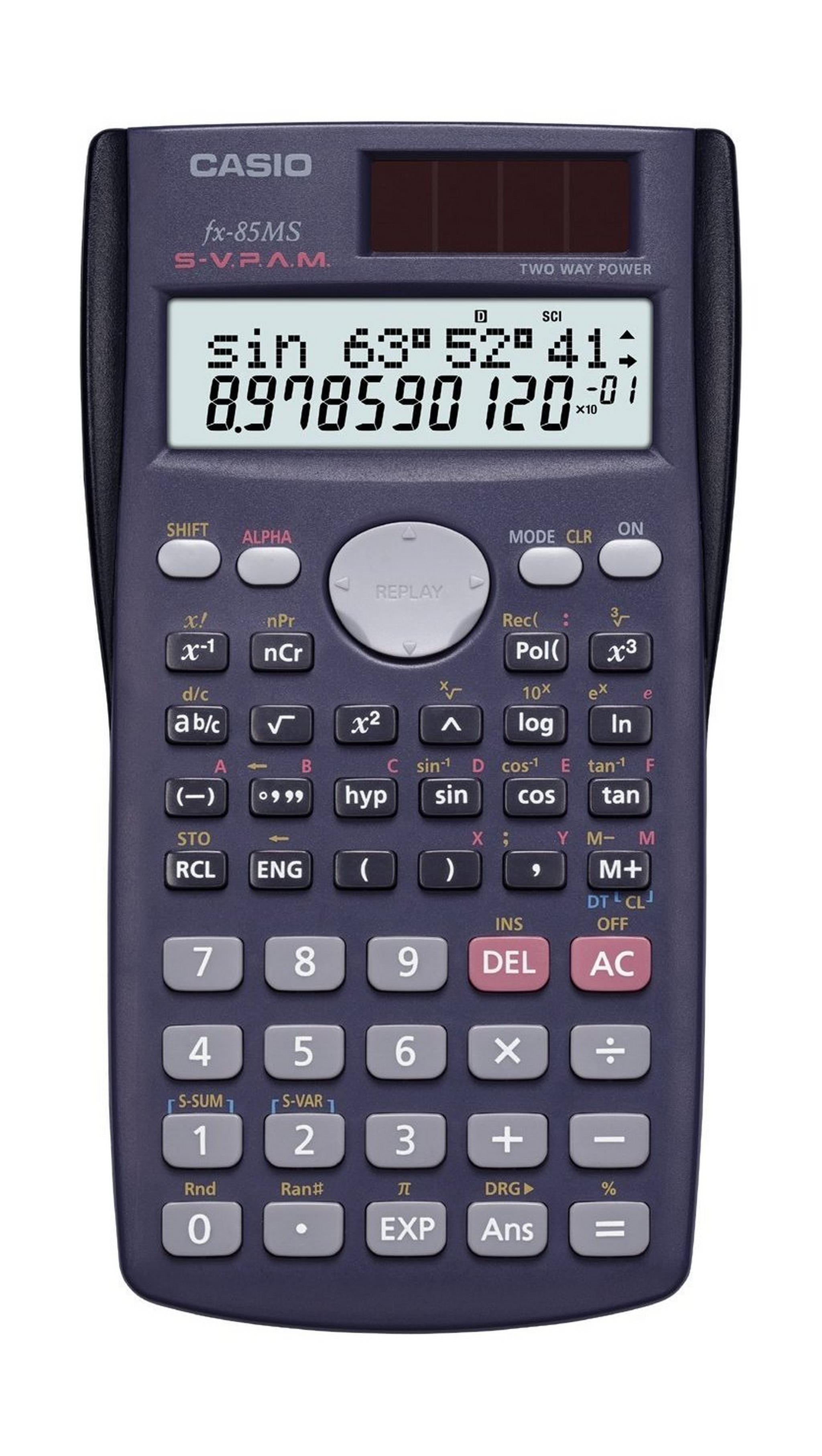Casio 240 Function Scientific Calculator (Fx-85ms) - Black