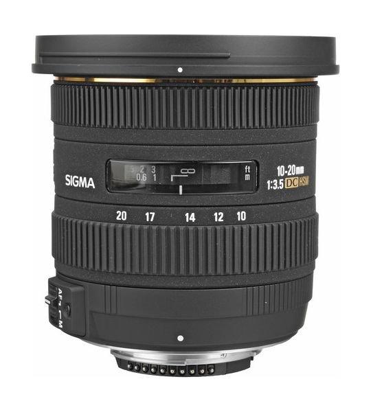 Sigma 10-20mm f/3.5 EX DC HSM Autofocus Wide-Angled Zoom Lens - Canon Mount