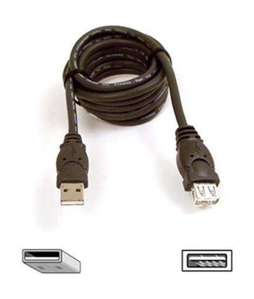 Belkin USB 2.0 Extension Cable 3 Meters (F3U153CP3M) Black Price in