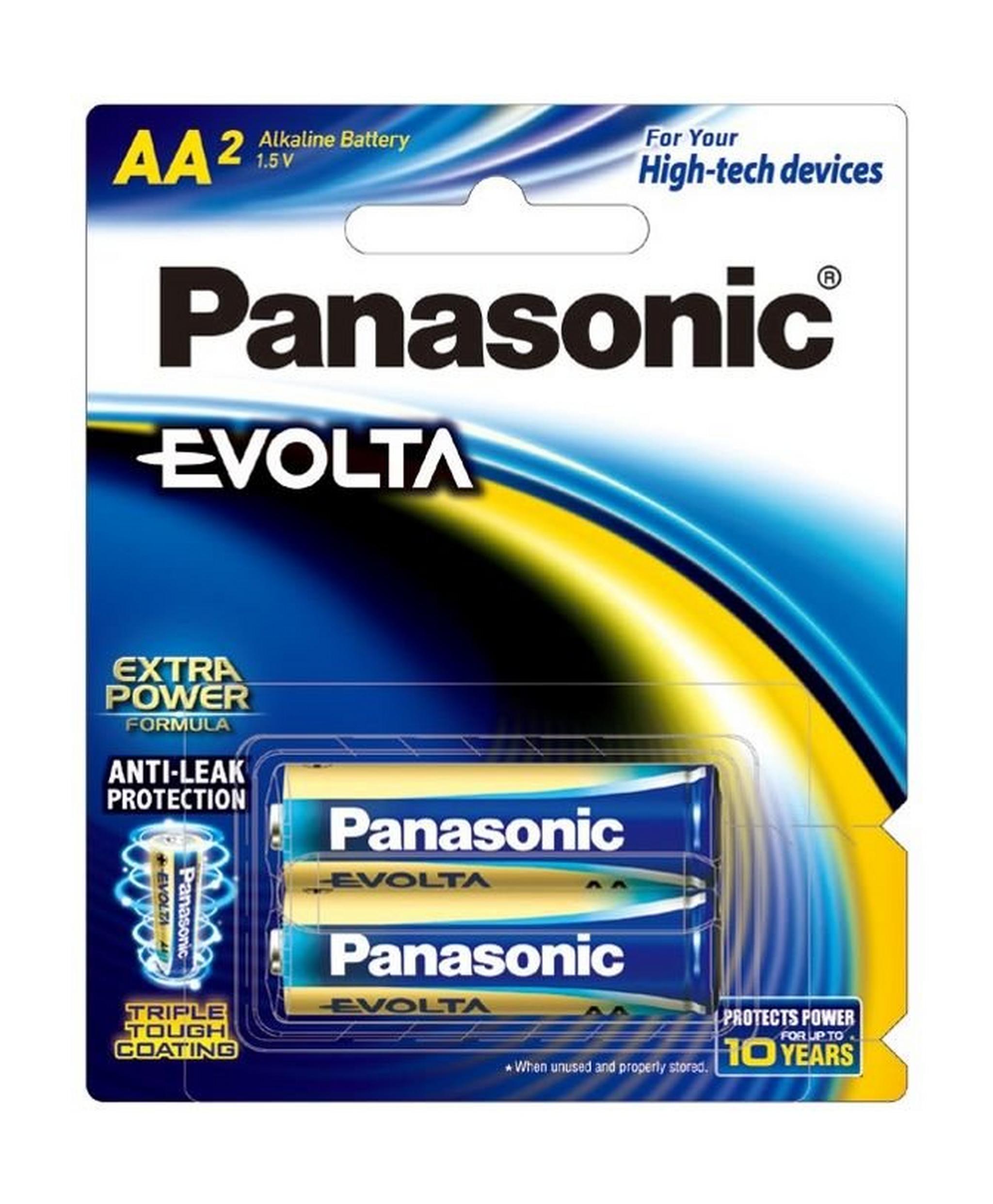 Panasonic Evolta AA Alkaline Battery - Pack of 2 (LR6EG/2B)