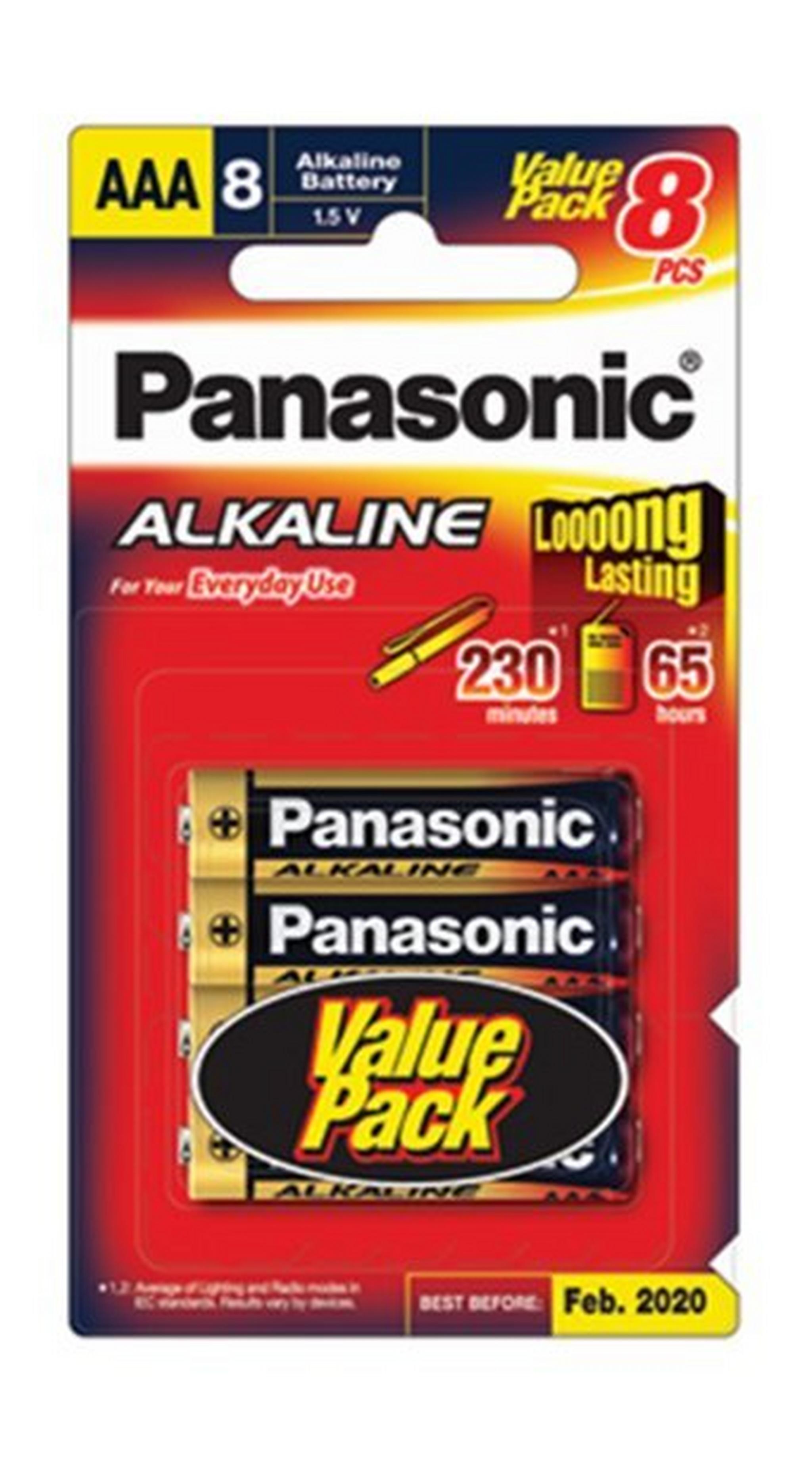 Panasonic LR03T/8B (8+4) AAA Size Battery