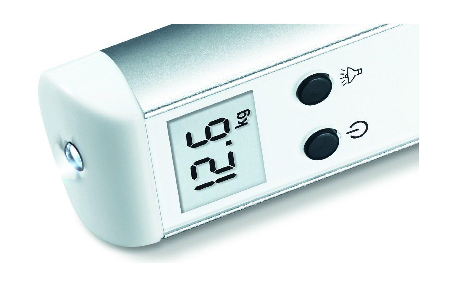 ميزان الحقائب المحمول مع شاشة عرض ال سي دي لوزن ٥٠ كيلو من بيورير