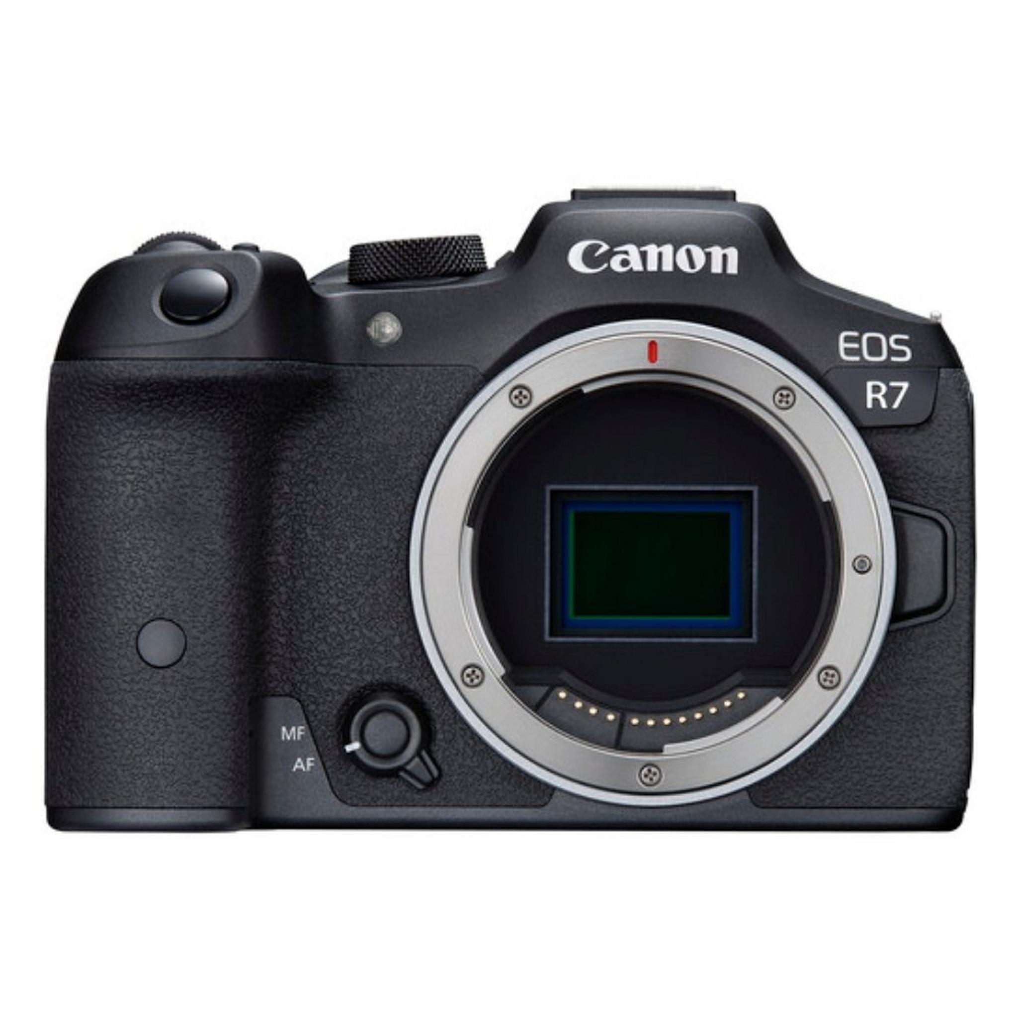 هيكل كاميرا كانون EOS آر7 بدون مرآة + محول قاعدة EF-EOS آر.