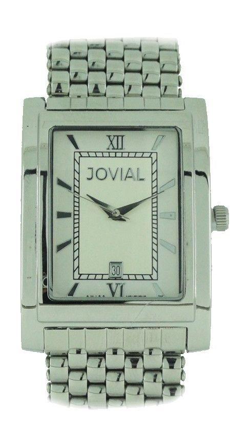 ساعة جوفيال الرجالية - سوار معدني