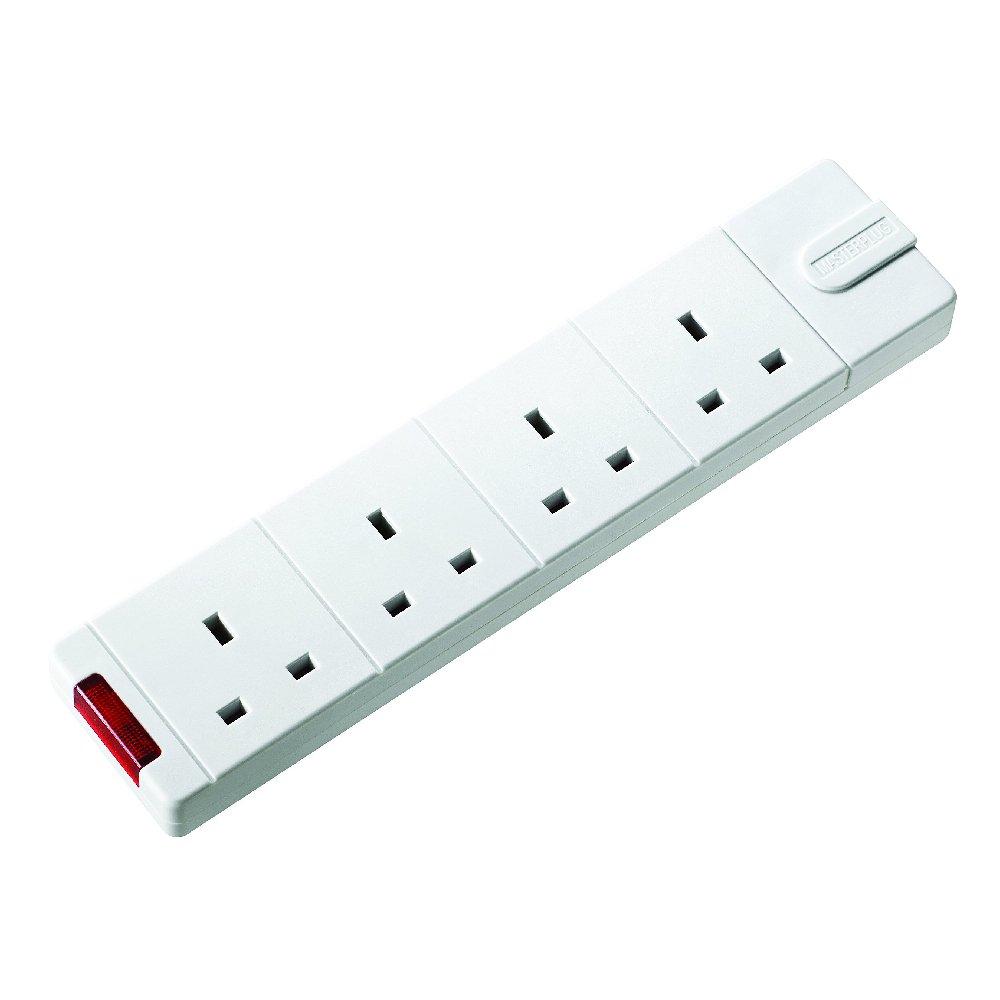 Buy Masterplug 4 way surge protected power socket with 5m extension lead (ug-5m) in Kuwait