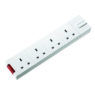 Buy Masterplug 4 way surge protected power socket with 5m extension lead (ug-5m) in Kuwait