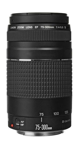 Canon EF 75-300mm f/4-5.6 III Autofocus Lens