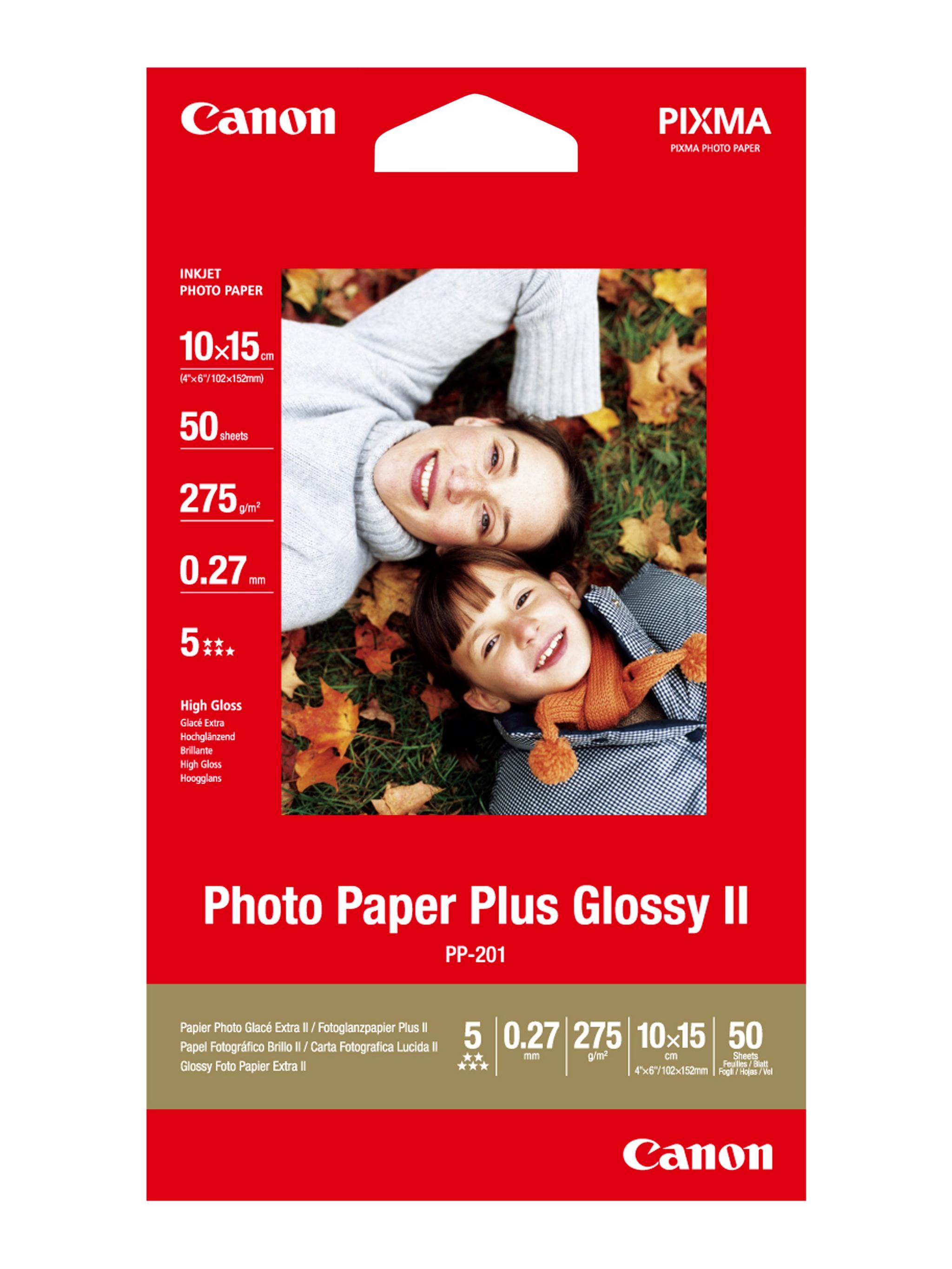 Canon PP-201 Photo Paper Plus Glossy II – 50 Sheets