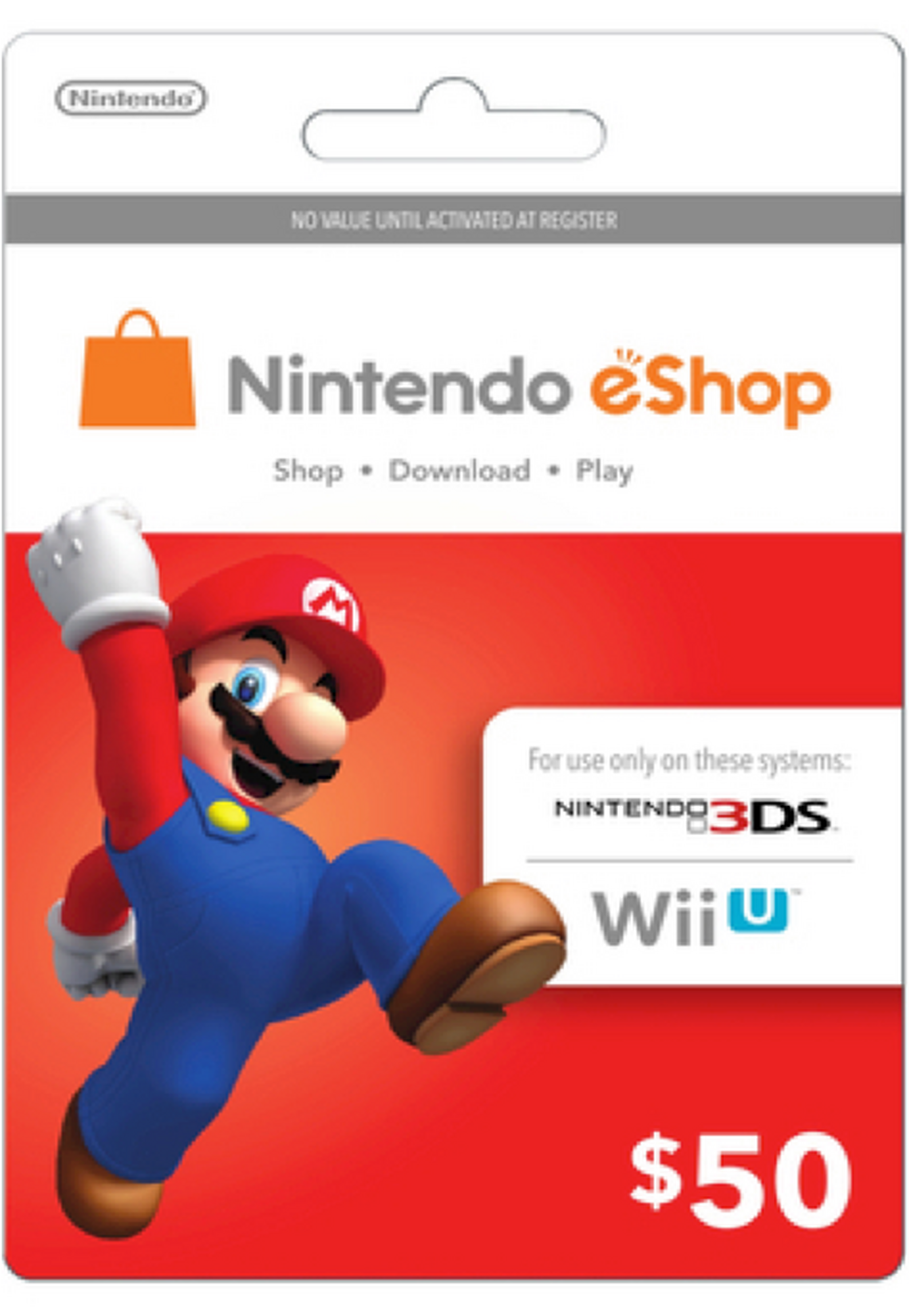 Nintendo eShop Card - 50 USD (U.S. Account)