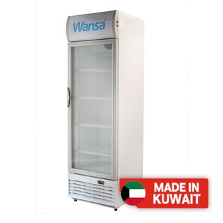 اشتري ثلاجة بباب شفاف من ونسا، 15 قدم مكعب، 430 لتر، wusc-430-nfwt -أبيض في الكويت