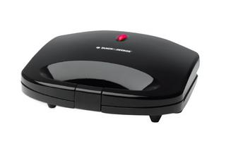 Buy Black & decker 2 slices sandwich maker, 600w, ts1000-b5 – black in Kuwait