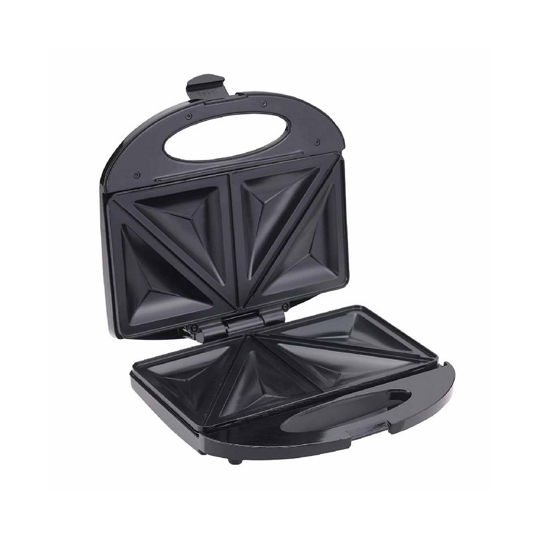 Black & Decker 2 Slices Sandwich Maker, 600W, TS1000-B5 – Black