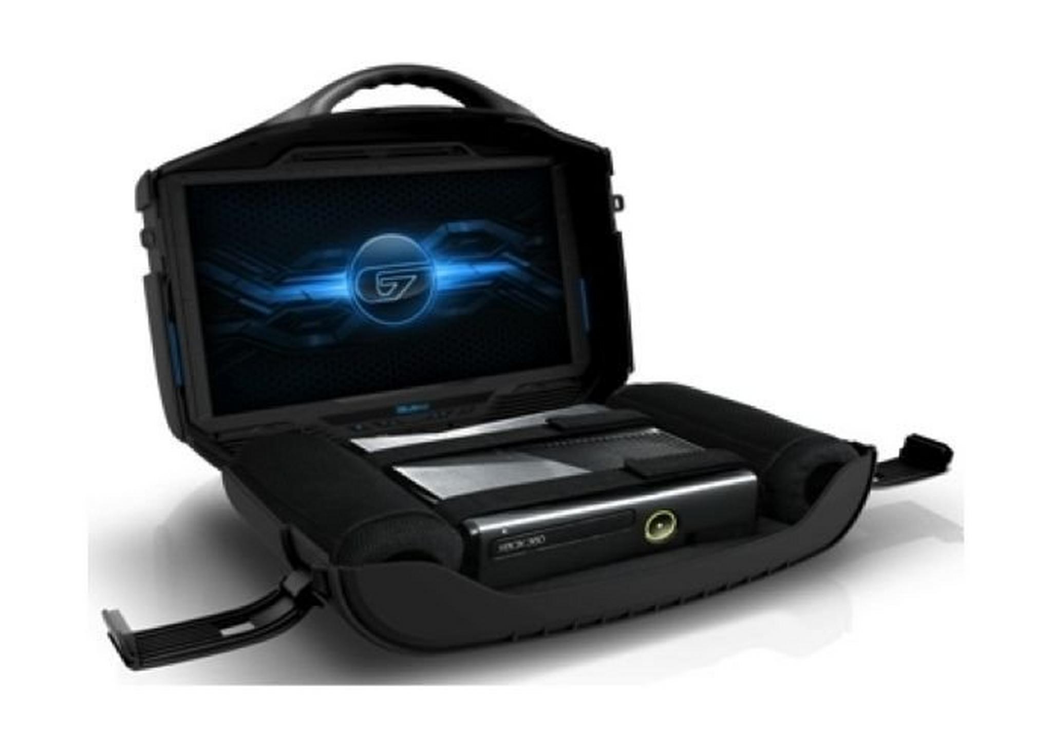 حقيبة اللعب المتحركة الإصدار الأسود مع شاشة إل إي دي من فانجارد - ١٩ بوصة