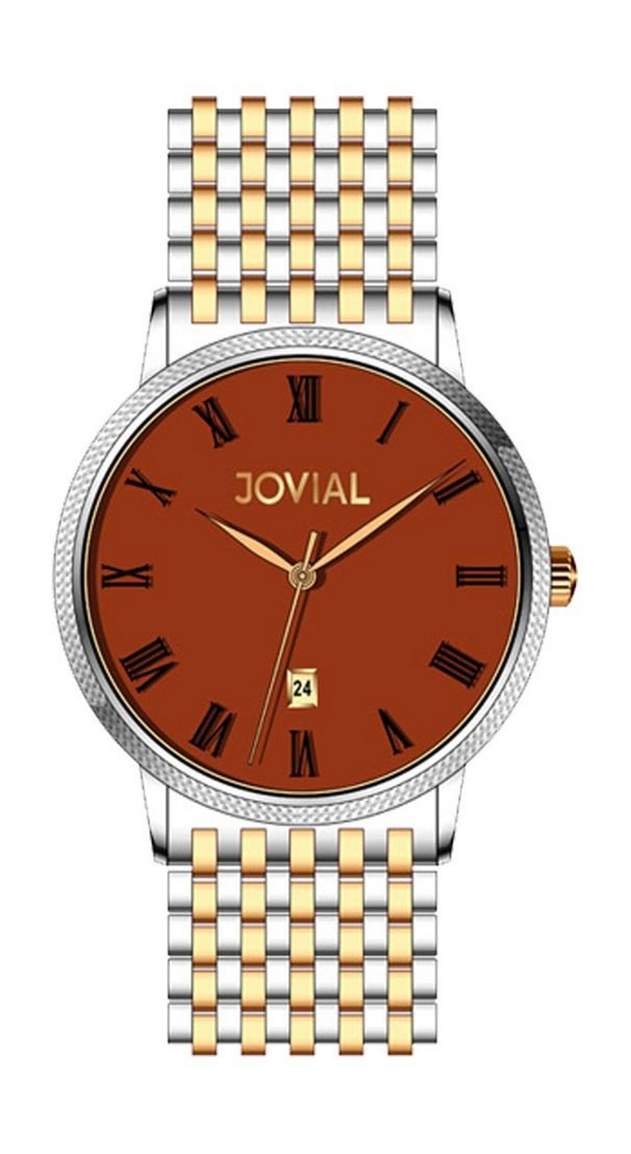 Jovial 5023-GTMQ-10 Gents Watch - Metal Strap