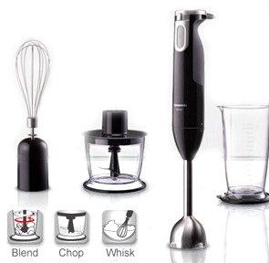 Panasonic Hand Blender with Chopper and Whisk, 600 W, MXSS1BTZ Black