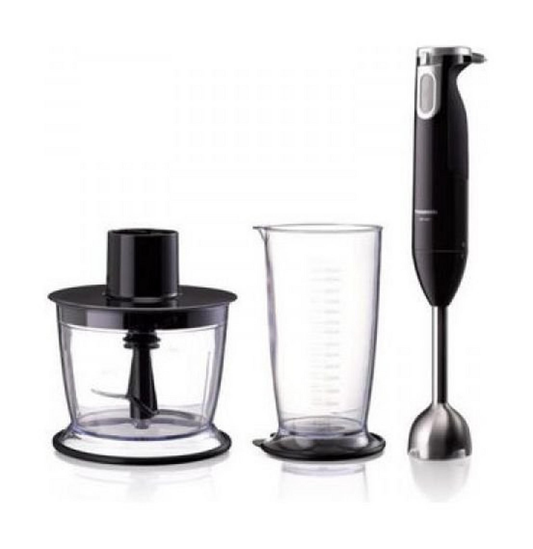 Panasonic Hand Blender with Chopper and Whisk, 600 W, MX-SS1BTZ - Black