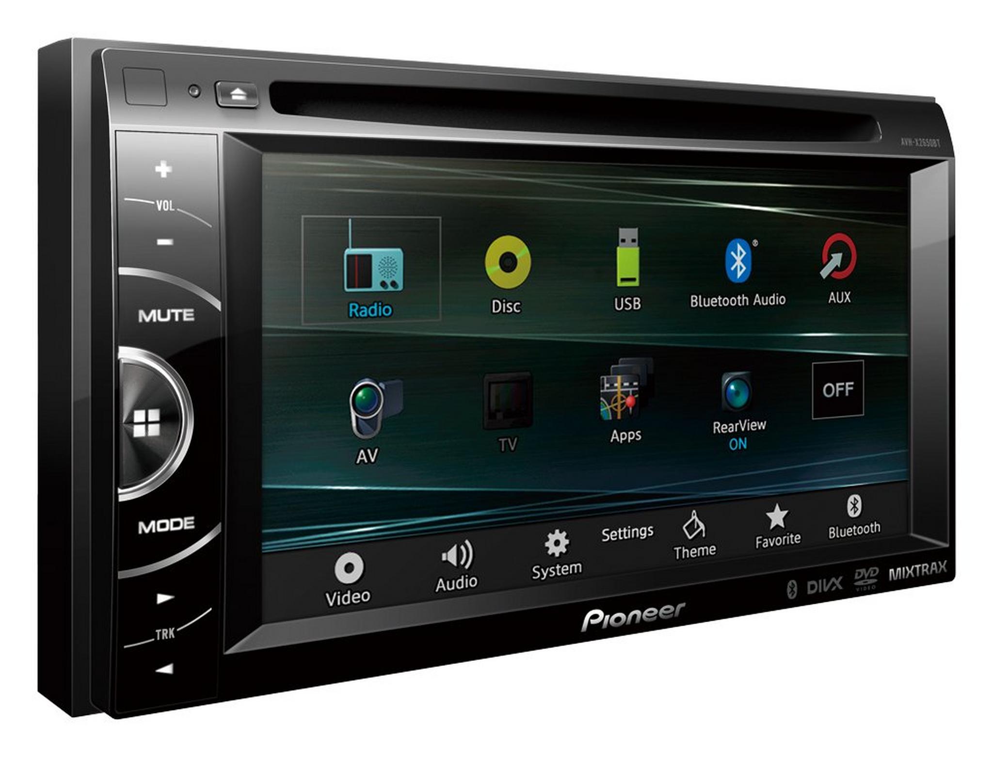 Pioneer Double-Din DVD Multimedia Touchscreen Car Stereo - Black  AVH-X2650 BT