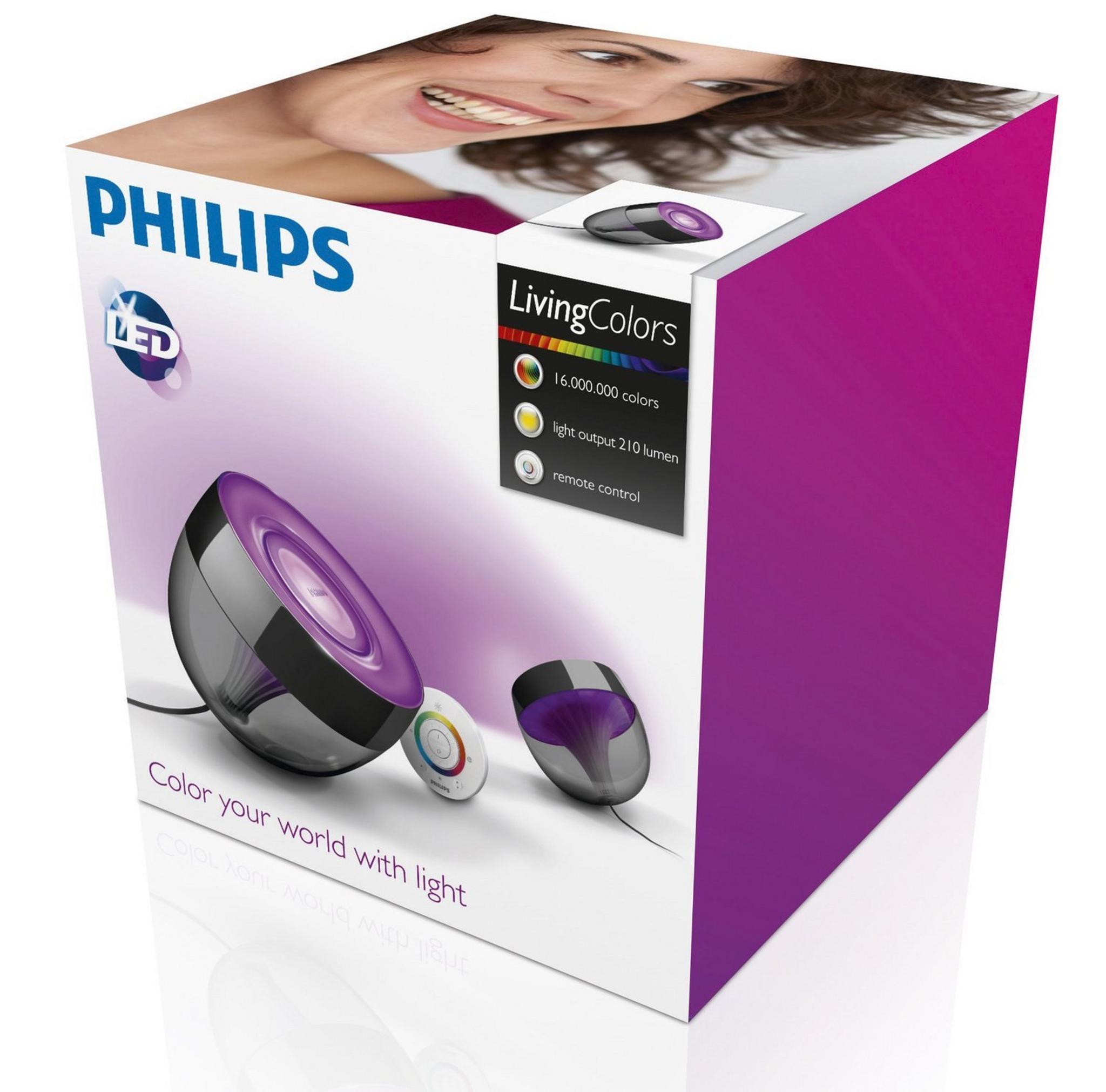 Philips LivingColors Table Lamp Iris Black - 70999/30/PU