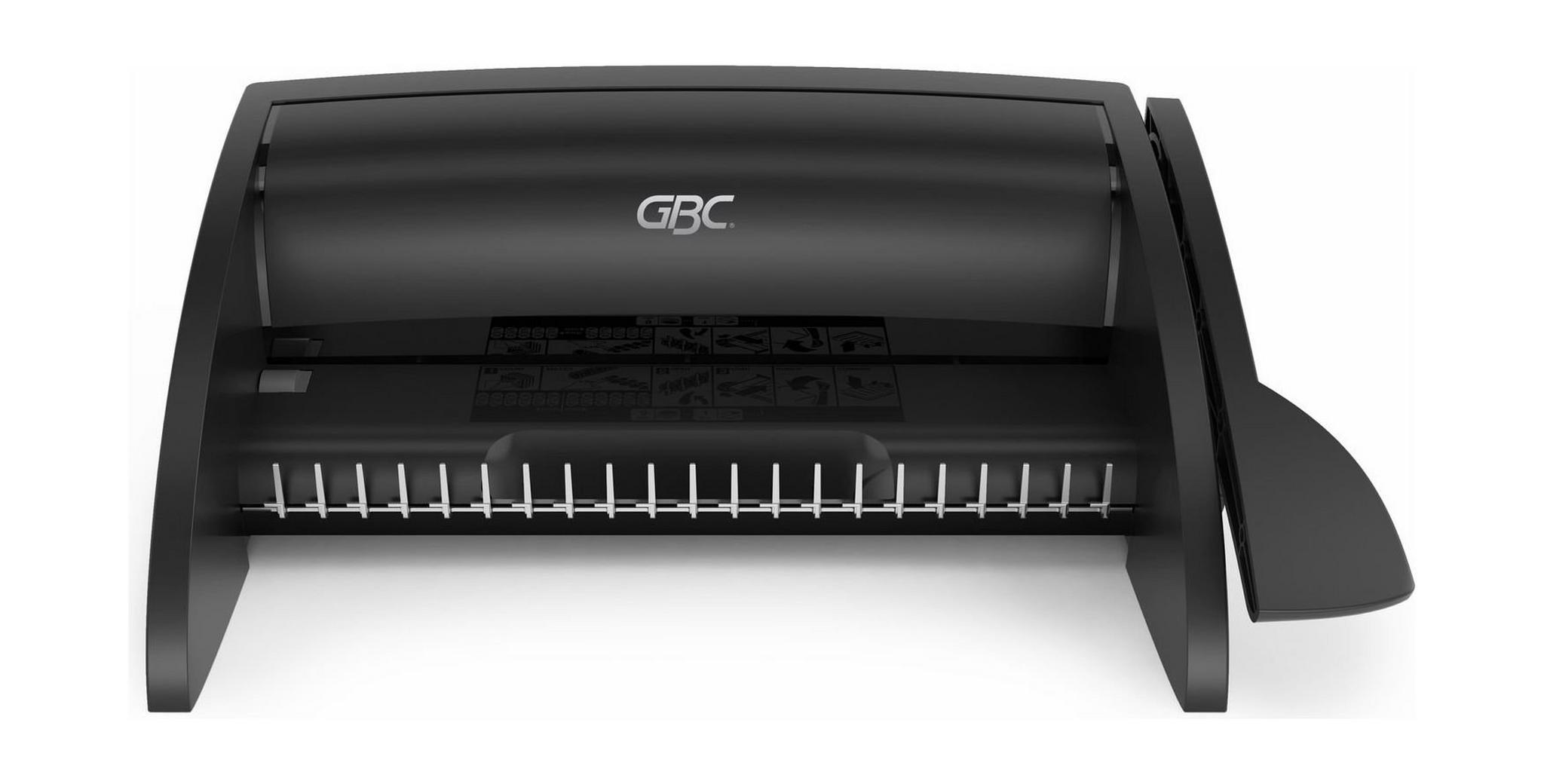 GBC CombBind C100 Binding Machine 19mm Comb Punch Capacity 9 Sheets, Bind Capacity 160 Sheets - Black (4401843)