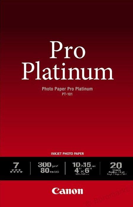 Canon Pro Platinum PT101 Photo paper 4x6 20 Sheets Price in Kuwait Xcite