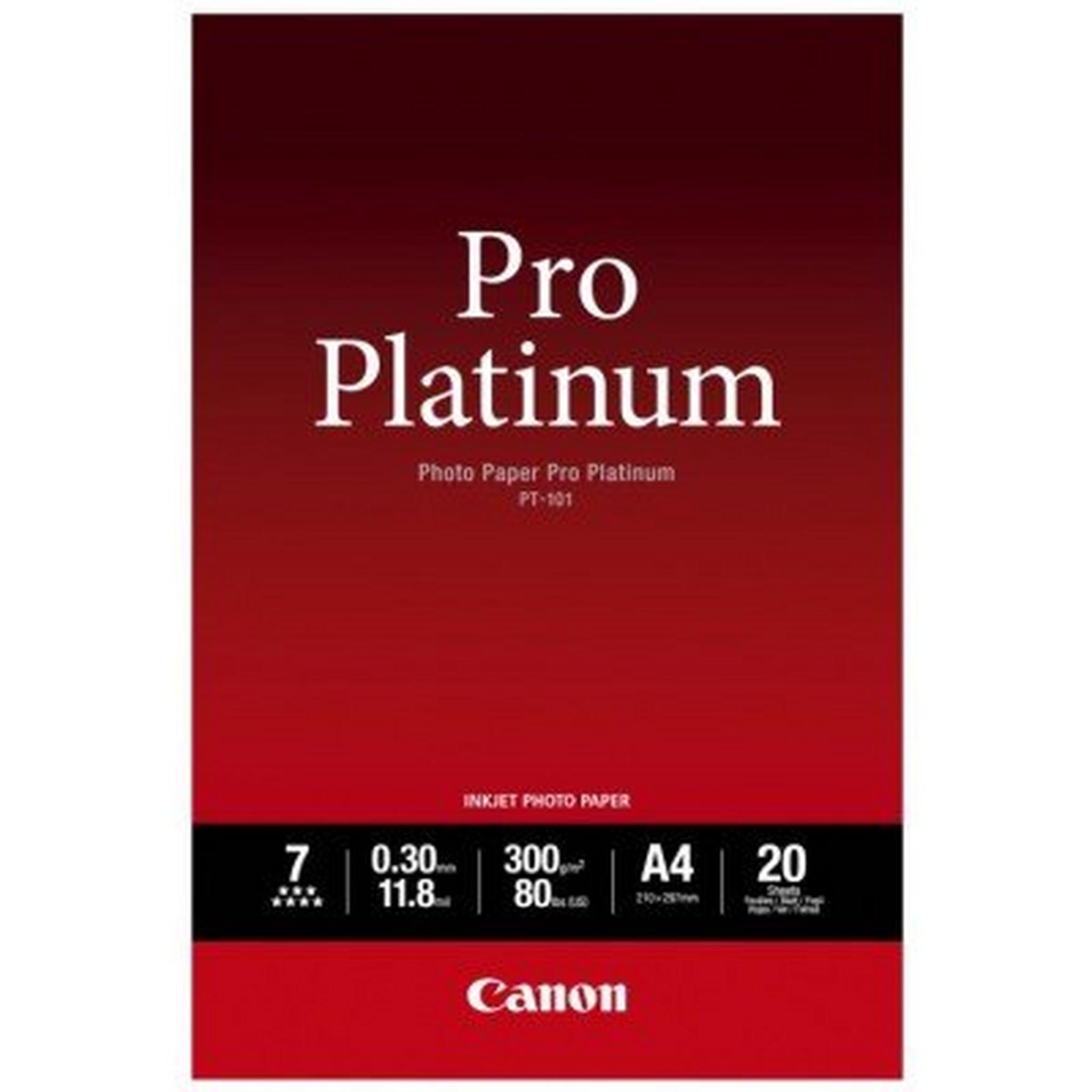 Canon Pro Platinum PT-101 Photo paper A4 20 Sheets