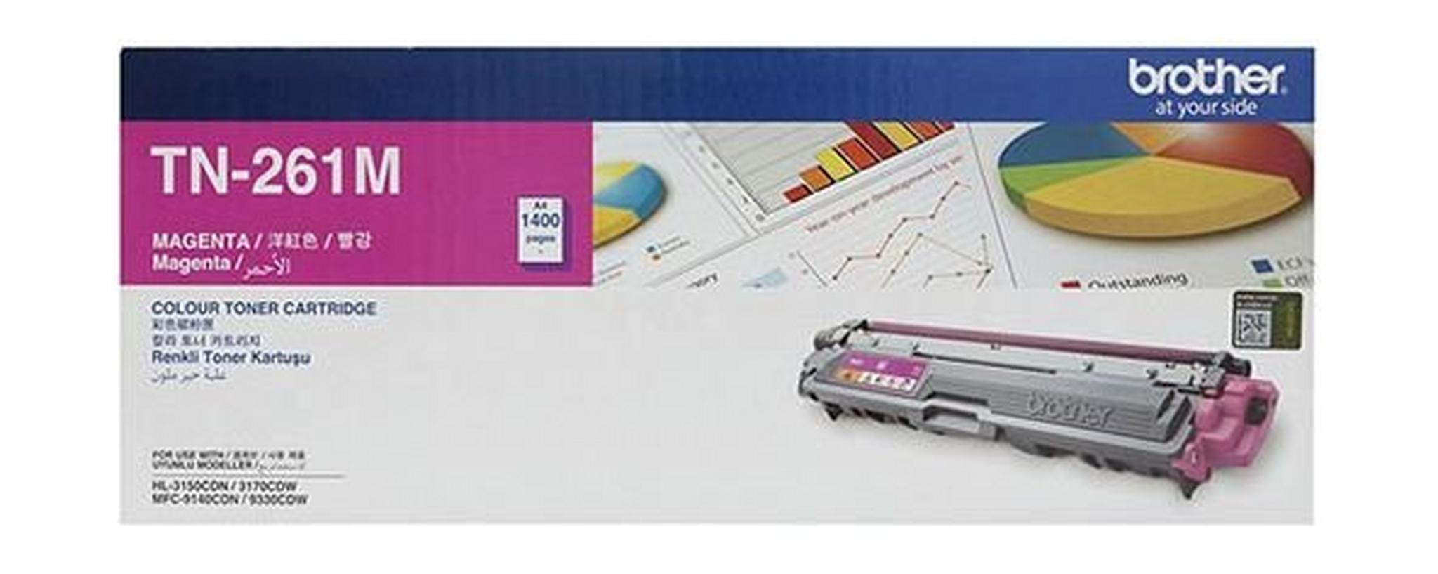 BROTHER Toner TN261M for LaserJet Printing 1400 Page Yield - Magenta (Single Colour Pack)
