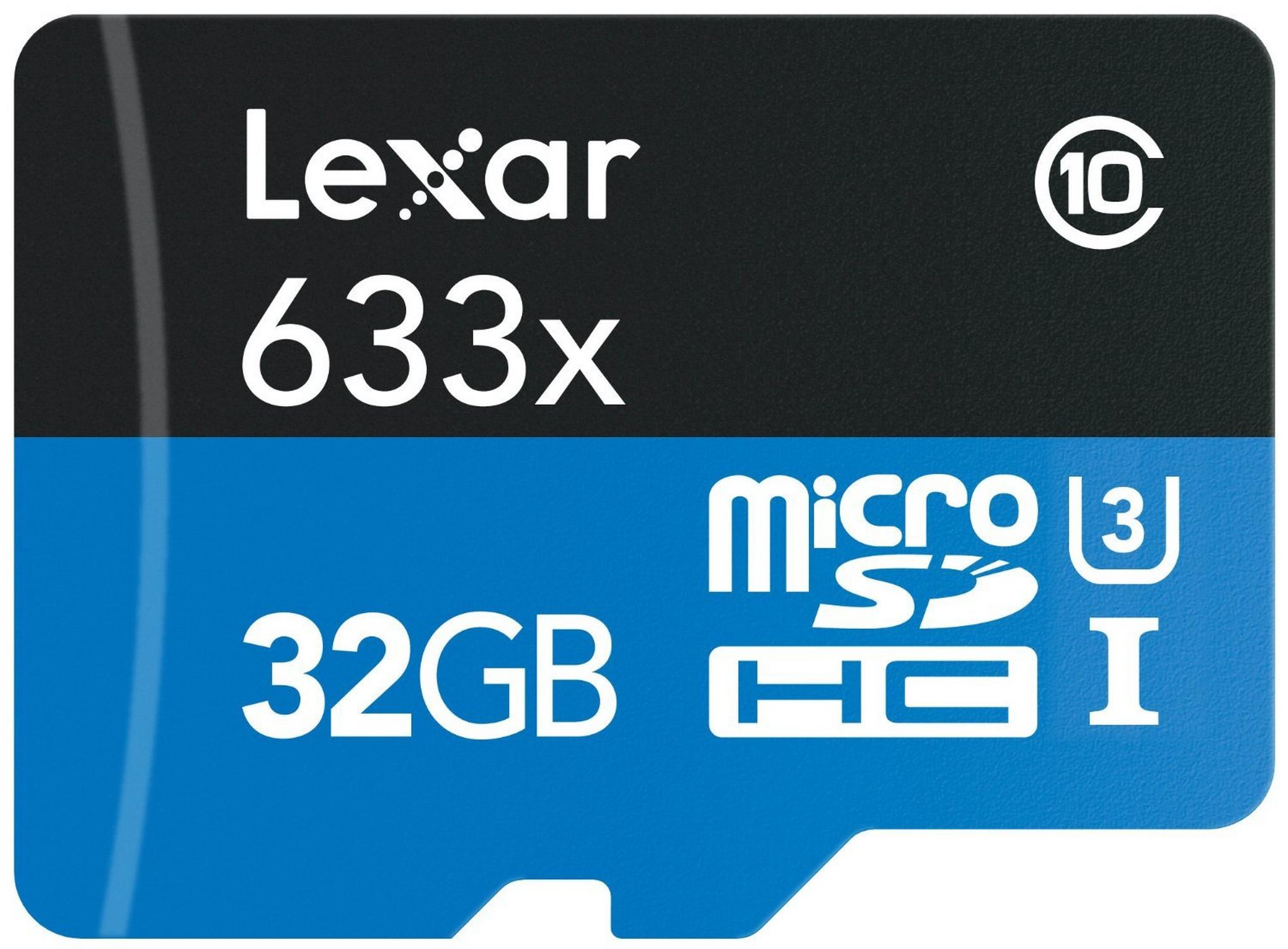 Lexar 32GB MicroSDHC UHS-I Class 10 Memory Card