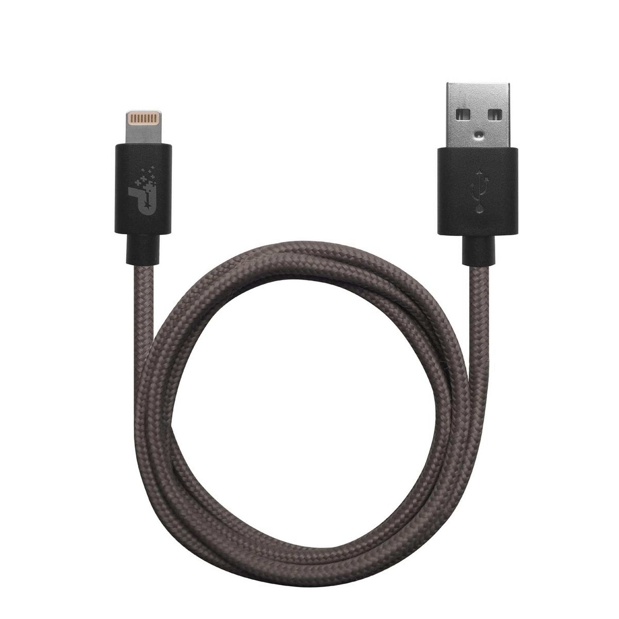 Patriot Woven USB to Lightning Cable 1 meter - Grey