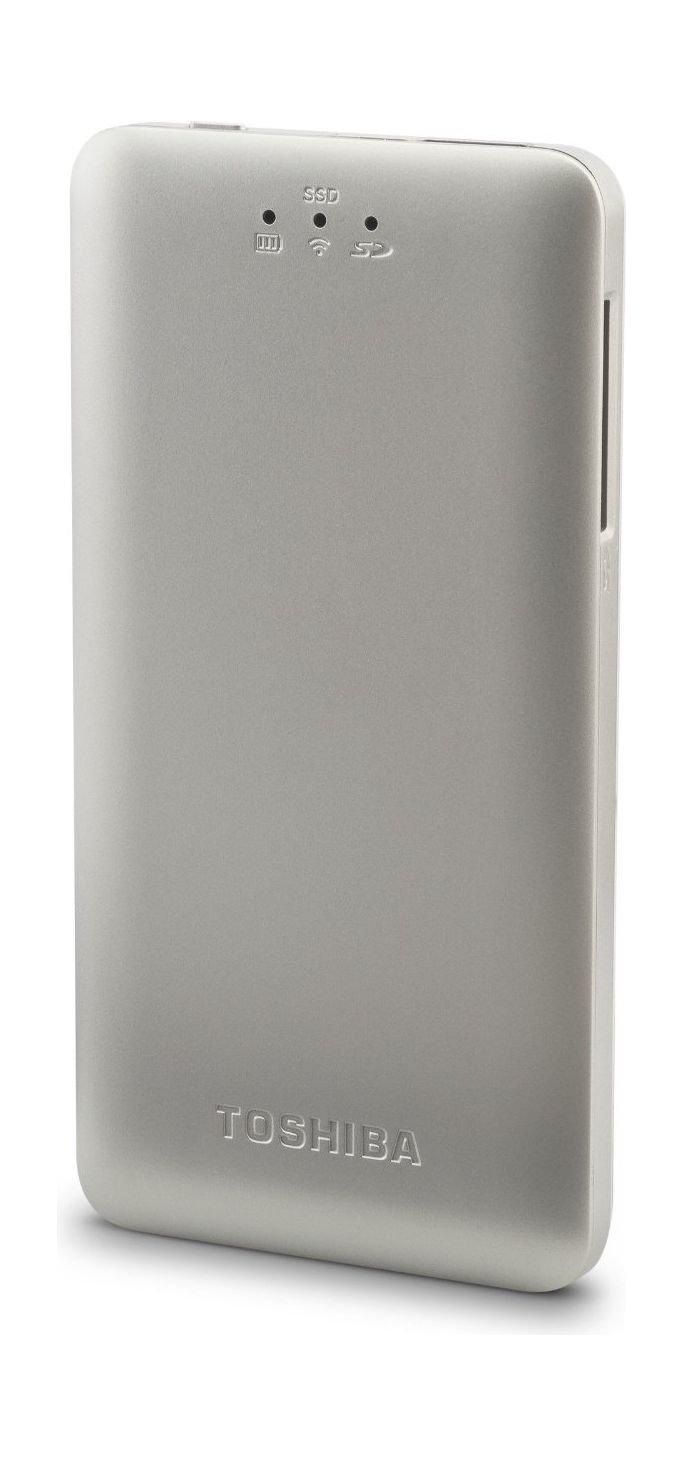 Toshiba Canvio AeroMobile Wireless SSD 128GB - Silver