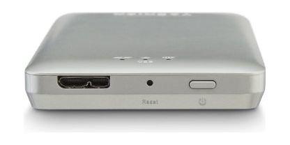 Toshiba Canvio AeroMobile Wireless SSD 128GB - Silver