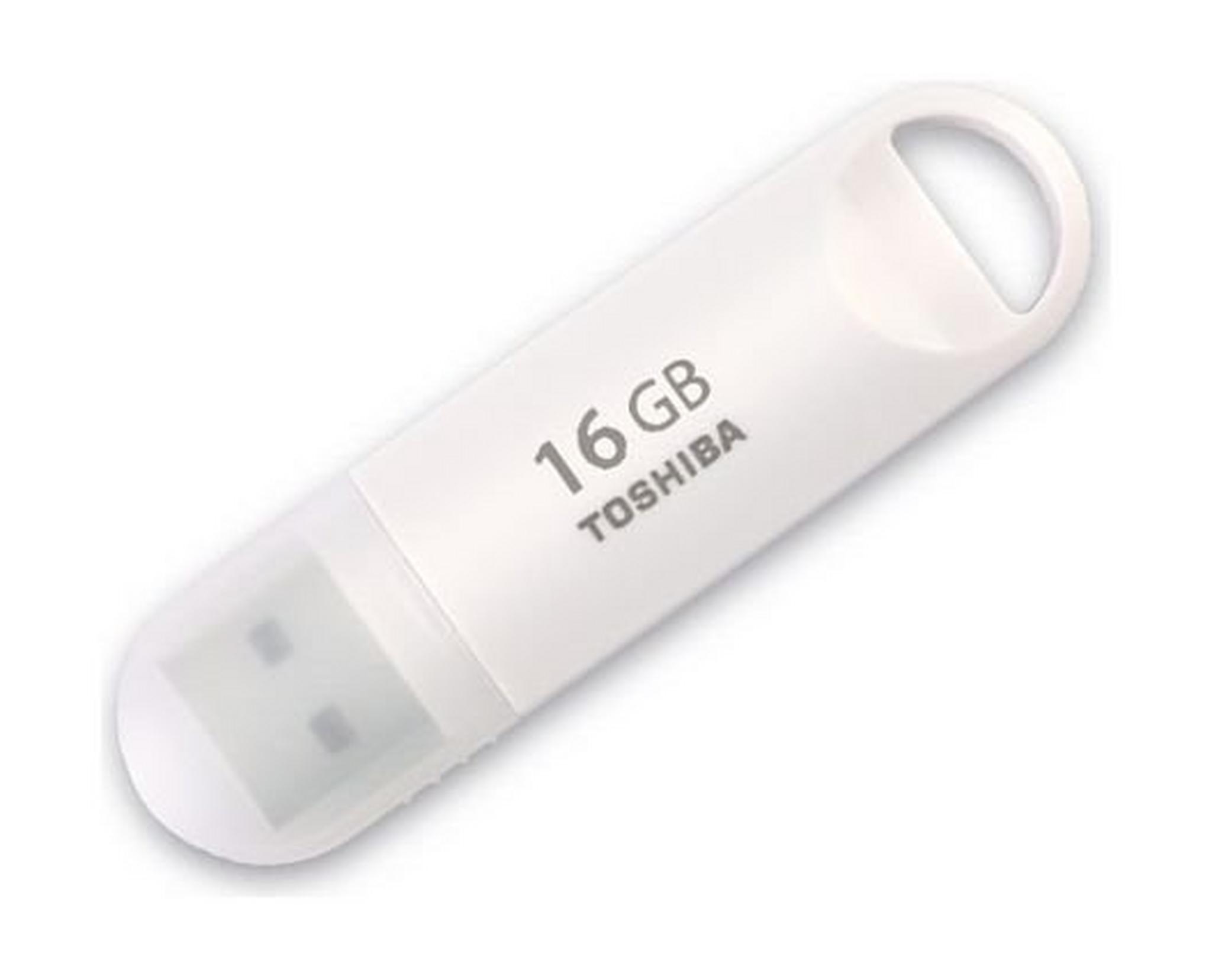 Toshiba FG Suzaku USB Flash Drive 16 GB-White (FG 16G SUZAKU)
