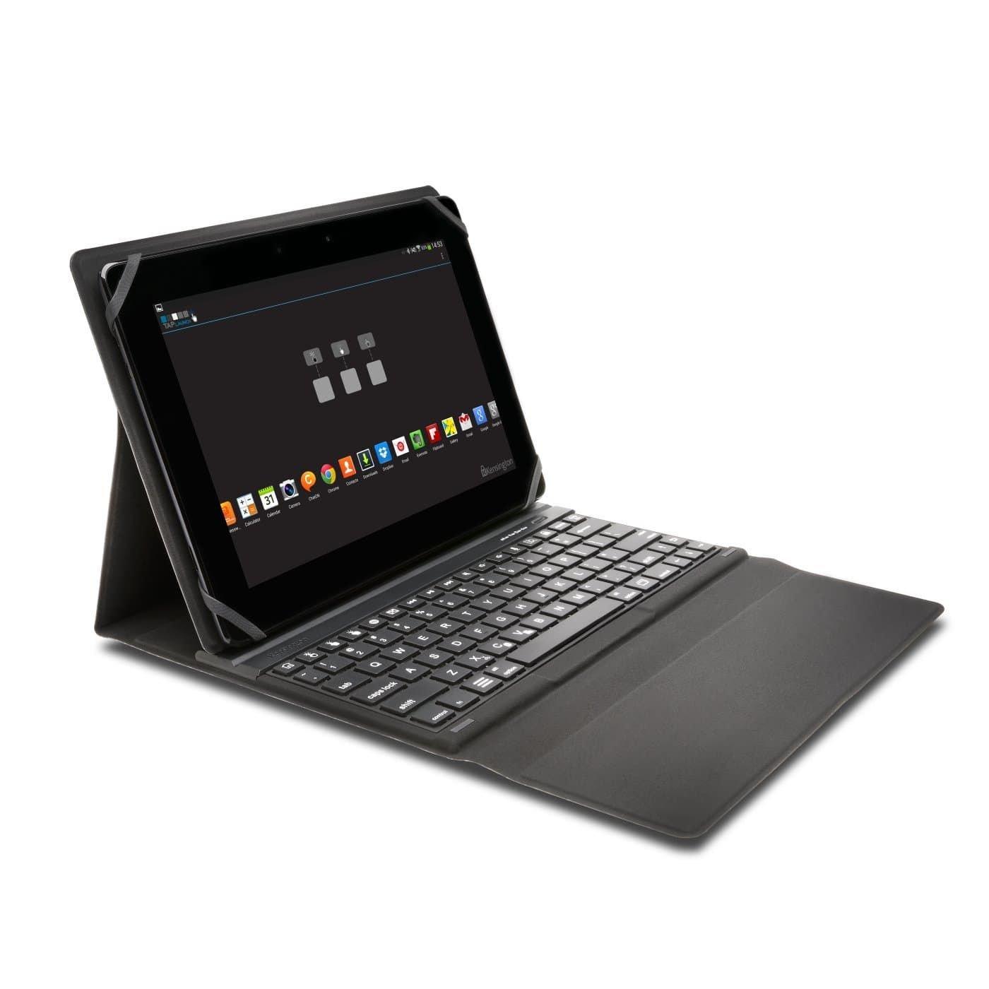 Kensington KeyFolio Fit Universal 10-Inch Tablet Case With Keyboard for Android - Black K97310WW