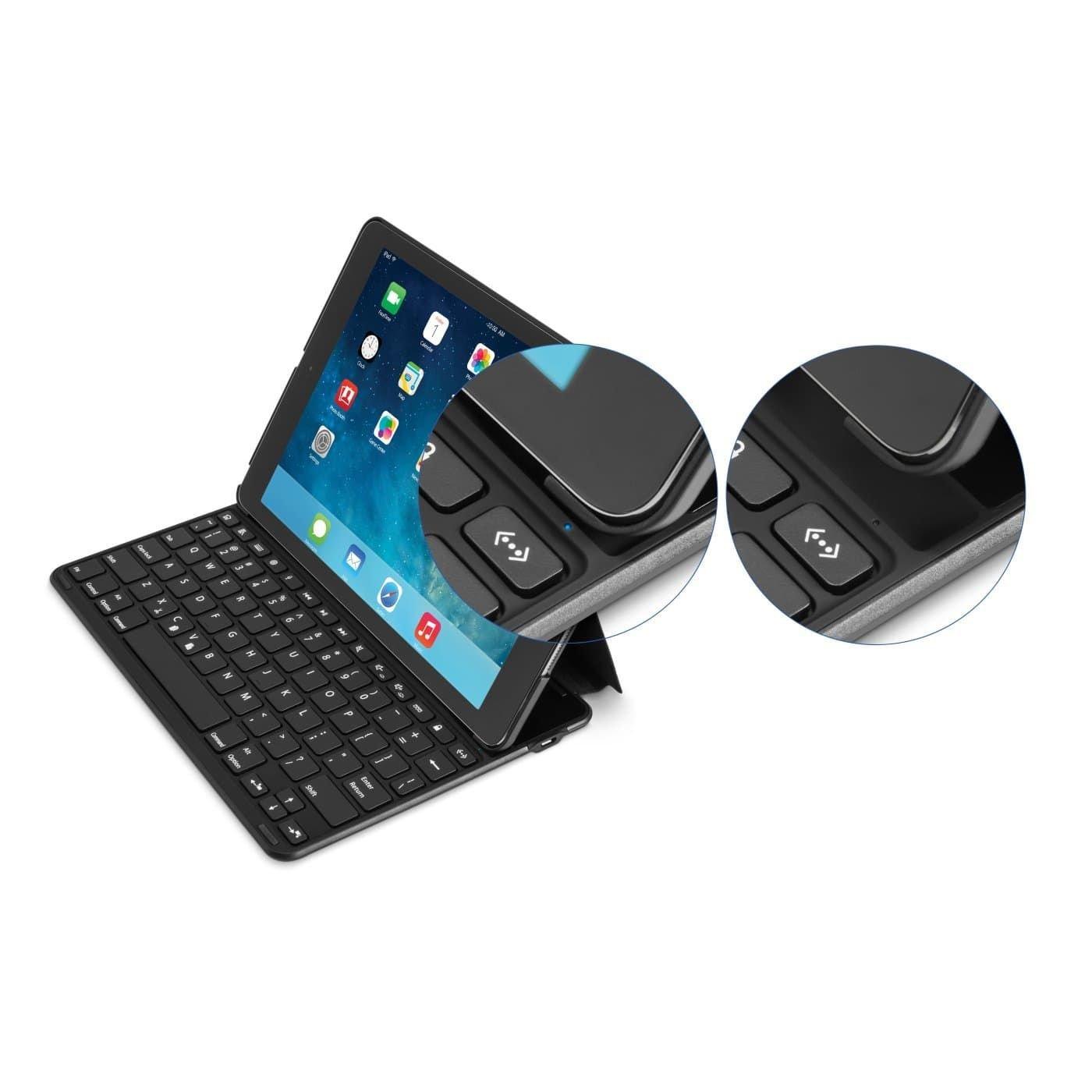 Kensington KeyFolio Thin X3 Case And Keyboard for iPad Air 2 Black