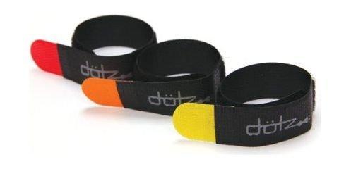 Dotz Reusable Hook & Loop Cord Straps for Cord and Cable Management, 6