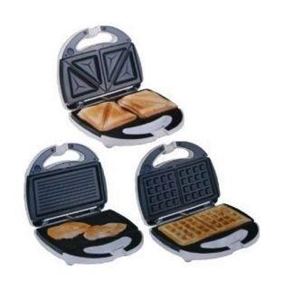 Moulinex 700W 3 In 1 Sandwich Maker (SW6125) – White / Red