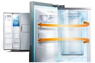 Samsung 20 Cubic Feet Side By Side Refrigerator - SIlver RS22HZNRSA